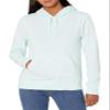 Amazon Essentials Women's Regular-Fit Midweight Fleece Pullover Hoodie with Kangaroo Pocket (Available in Plus Size), Bright Aqua, X-Large view 1
