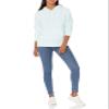 Amazon Essentials Women's Regular-Fit Midweight Fleece Pullover Hoodie with Kangaroo Pocket (Available in Plus Size), Bright Aqua, X-Large view 4