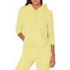 Amazon Essentials Women's Regular-Fit Midweight Fleece Pullover Hoodie with Kangaroo Pocket (Available in Plus Size), Light Yellow, Medium view 1