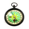 Antique Nautical Pocket Green Dial Compass 2" Brass Navigation Pocket Compass Set of 5 view 2