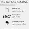 Intex Dura-Beam Deluxe Comfort-Plush Elevated: Fiber-Tech  Queen Size  Built-in Electric Pump  18in Bed Height  600lb Weight Capacity view 3