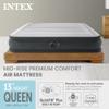 Intex Mid-Rise Air Mattress Bed with Built-in Pump, Dura-Beam Deluxe Comfort Plush, Queen - Portable Luxury Travel Airbed for Adults, Camping, Guests view 2