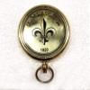 Antique Nautical Pocket Gold Dial Compass 2" Brass Navigation Pocket Compass Set of 10 view 3