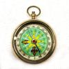 Antique Nautical Pocket Green Dial Compass 2" Brass Navigation Pocket Compass Set of 5 view 2