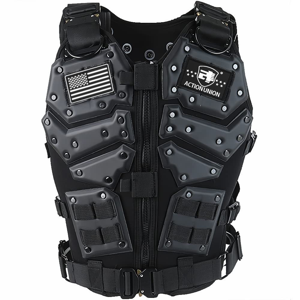 ACTIONUNION Tactical Vest for Men Airsoft Vest Youth Halloween Cosplay Costume
