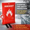 Fire Blanket, Fiberglass Survival Gear for Outdoor Situations, Emergency Retardant Blanket with Fire Suppression Properties, Easy to Use, Ideal for Home Safety and Survival Kits view 4