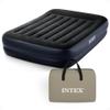 Intex Air Mattress, 64123ED Dura-Beam Plus Pillow Rest Fiber-Tech  Queen Size  Built-in Electric Pump  16.5in Bed Height  600lb Weight Capacity view 1