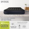 Intex Air Mattress, 64123ED Dura-Beam Plus Pillow Rest Fiber-Tech  Queen Size  Built-in Electric Pump  16.5in Bed Height  600lb Weight Capacity view 2