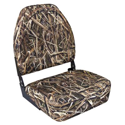 Wise 8WD617PLS-728 Camo High Back Boat Seat, Mossy Oak Shadowgrass Blades