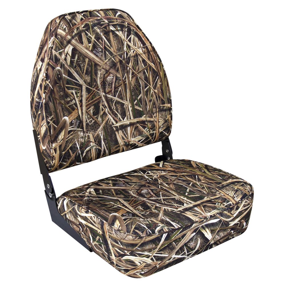 Wise 8WD617PLS-728 Camo High Back Boat Seat, Mossy Oak Shadowgrass Blades