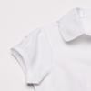 Nautica Girls School Uniform Short Sleeve Button Up Blouse, Ruffle Placket & Cap Shirt, White, 12-14 US view 3