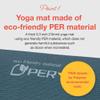 Primasole Yoga Mat Eco-Friendly Material 1/2"(10mm) Non-Slip Yoga Pilates Fitness at Home & Gym Twin Color Jango Green/Black PSS91NH075A view 2