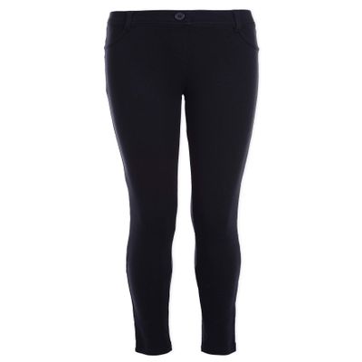 Nautica Girls' School Uniform Stretch Interlock Legging, Navy, 12.5