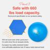 PRIMASOLE Exercise Ball for Balance Stability Fitness Workout Yoga Pilates at Home Office & Gym 45cm Blue view 4