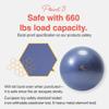 PRIMASOLE Exercise Ball for Balance Stability Fitness Workout Yoga Pilates at Home Office & Gym 75cm Indigo Blue view 4