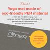Primasole Yoga Mat Eco-Friendly Material 1/2"(10mm) Non-Slip Yoga Pilates Fitness at Home & Gym Twin Color Earth Brown/Blue PSS91NH075A view 2