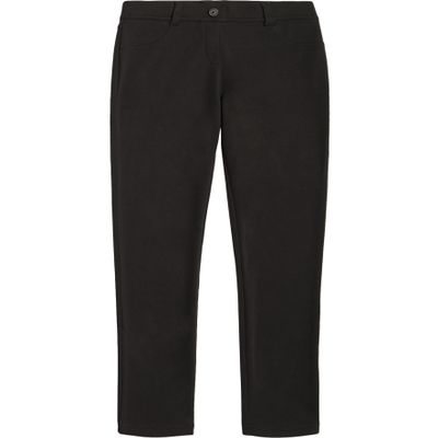 Nautica Girls School Uniform Skinny Pants, Elasticized Waistband with Button Closure, Functional Pockets & Stretch Twill Material Leggings, Black, 12 Plus