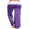 Andongnywell Women Comfy Palazzo Pants Casual High Waist Drawstring Wide Leg Trousers (Purple,Medium) view 2