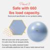 PRIMASOLE Exercise Ball for Balance Stability Fitness Workout Yoga Pilates at Home Office & Gym 45cm Pale Gray view 4