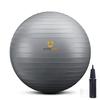 PRIMASOLE Exercise Ball for Balance Stability Fitness Workout Yoga Pilates at Home Office & Gym 75cm Silver Gray view 1