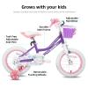 JOYSTAR 14 Inch Girls Bikes Toddler Bike for 3 4 5 Years Old Girl 14" Kids Bikes for Ages 3-5 yr with Training Wheels and Basket Children's Bicycles in Purple view 2