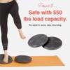 Primasole Balance Disc with Air Pump Wobble Cushion for Stability Workout 2 PCS Cool Grey Color PSS91NH021A view 4