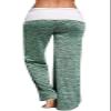 Andongnywell Women Pants High Waist Elastic Loose Wide Leg Trousers Dancing Yoga Pants (Green,X-Large) view 2