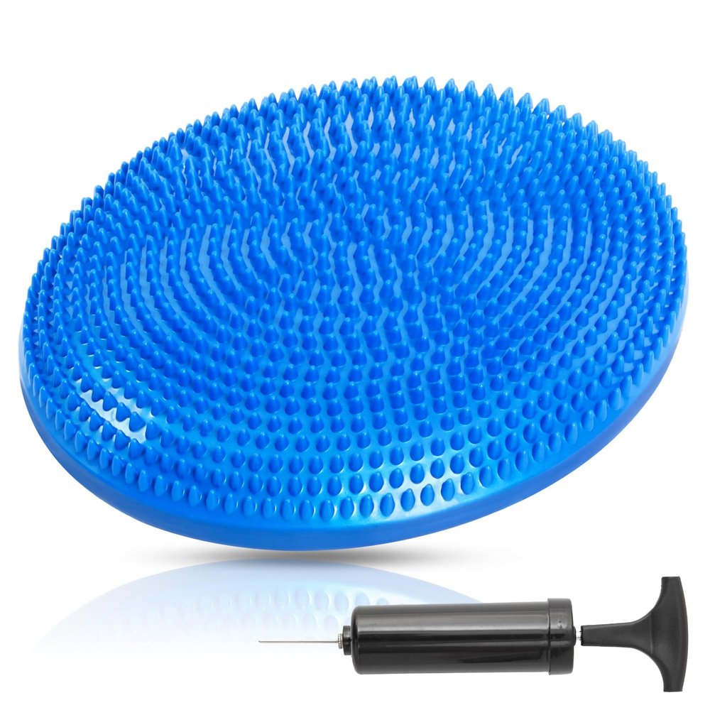 Primasole Balance Disc comes with an Air Pump Exercise Wobble Cushion for Stability Workout 1 PC (Cobalt Blue) PSS91NH051A