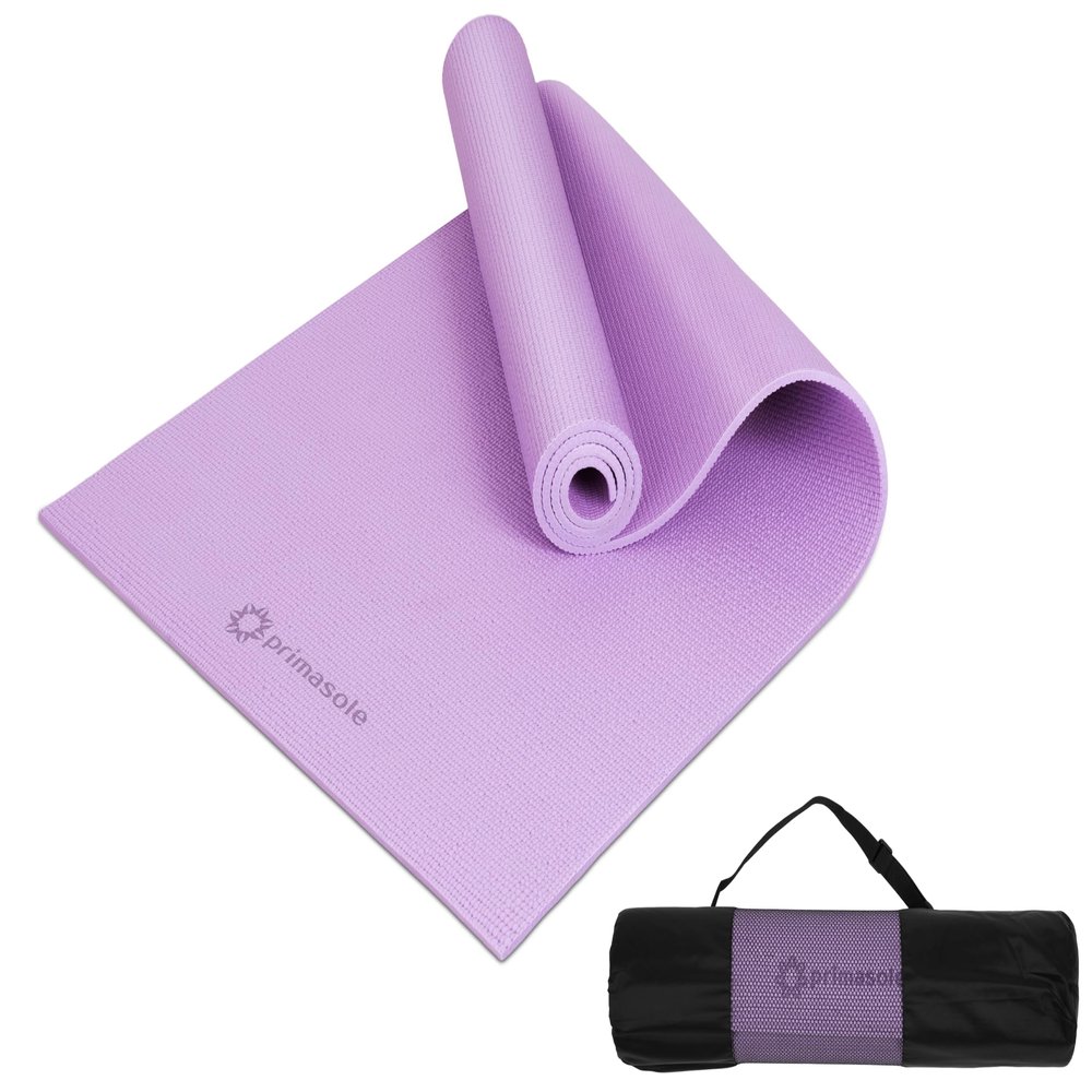 Primasole Yoga Mat with Carry Strap for Yoga Pilates Fitness and Floor Workout at Home and Gym 1/3 thick (Quartz Purple Color) PSS91NH010A