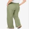 Woman Within Plus Size Tall 7-Day Knit Wide-Leg Pull-On Pants - 6X, Sage view 2