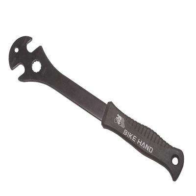 Bike Hand YC-163L3 High Torque Pedal Wrench 0.6 inches (15 mm), Length 13.4 inches (340 mm), Plate Thickness 0.2 inches (4 mm), Black, 13.4 inches (340 mm)