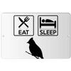 Makoroni - EAT Sleep Blue Jays Animal 12x18 inc Aluminum Decorative Wall Street Sign view 1