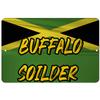 Makoroni - Buffalo Soilder Jamaican Flag 12x18 inc Aluminum Decorative Wall Street Sign view 1