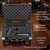 CASEMATIX Hard Gun Case for Pistols  TSA Approved Waterproof & Shockproof Handgun Case for 9mm, Compact Pistols, and Accessories  Secure Travel Carrying Case with Foam Protection view 4