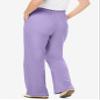 Woman Within Plus Size 7-Day Knit Wide-Leg Pull-On Pants - 6X, Soft Iris view 2