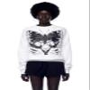 Jonny Cota Studio Leopard Wings Print Sweatshirt, White, L, Men's and Women's view 1