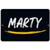 Makoroni - Marty Name 8x12 inc Aluminum Decorative Wall Street Sign view 1