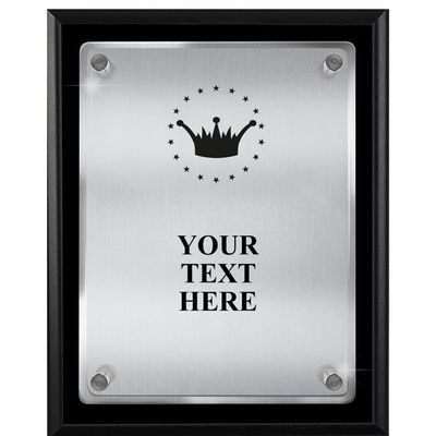 Crown Plaques, 8x10 Floating Acrylic Crown Trophy Plaque Prime