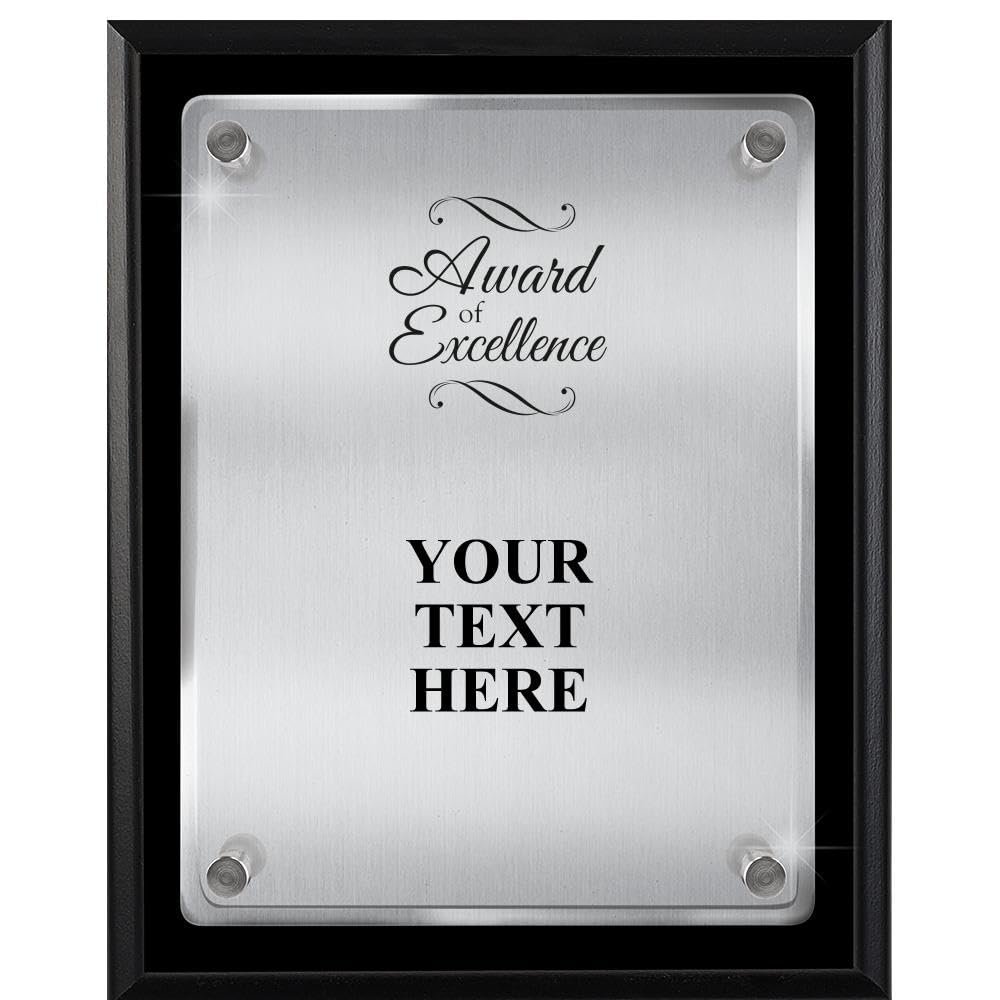 Award of Excellence Plaques, 8x10 Floating Acrylic Award of Excellence Trophy Plaque Prime