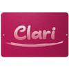 Makoroni - Clari Female Name 12x18 inc Aluminum Decorative Wall Street Sign view 1