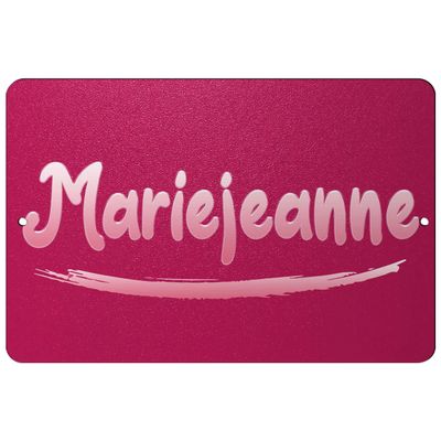 Makoroni - Mariejeanne Female Name 12x18 inc Aluminum Decorative Wall Street Sign