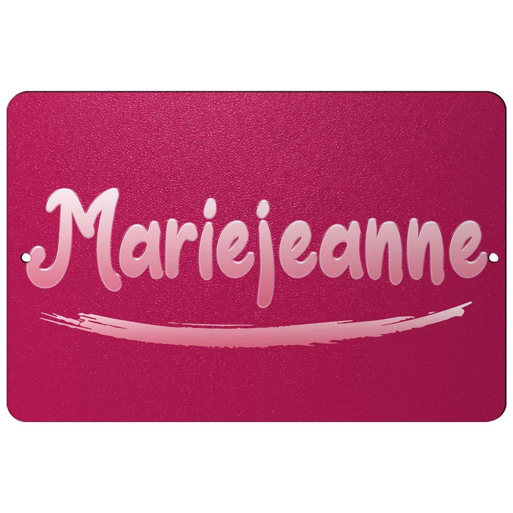 Makoroni - Mariejeanne Female Name 12x18 inc Aluminum Decorative Wall Street Sign