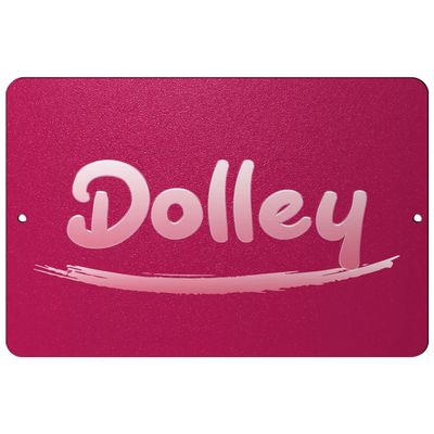 Makoroni - Dolley Female Name 8x12 inc Aluminum Decorative Wall Street Sign