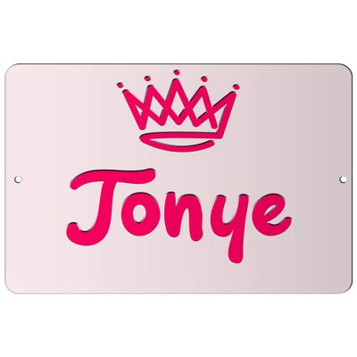 Makoroni - Tonye Girl Female Name 12x18 inc Aluminum Decorative Wall Street Sign