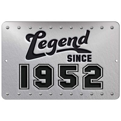 Makoroni - Legend Since 1952 12x18 inc Birthday Aluminum Decorative Wall Street Sign