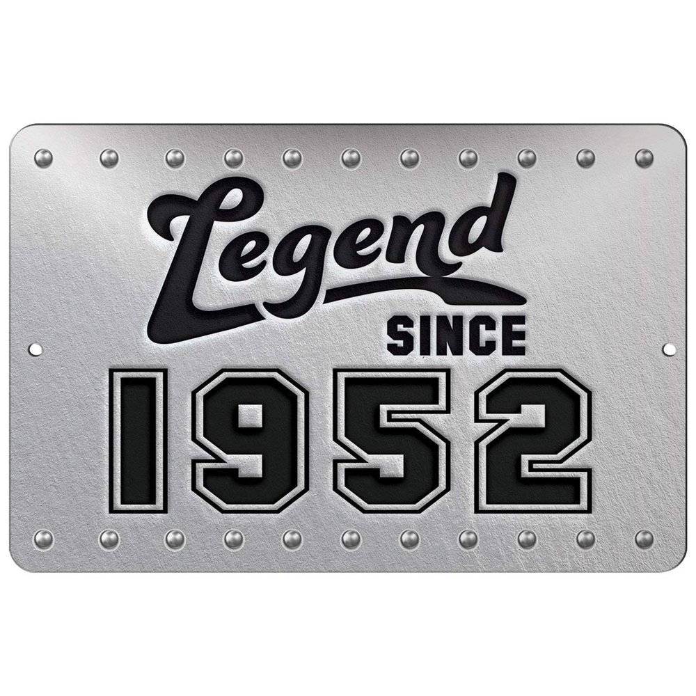 Makoroni - Legend Since 1952 12x18 inc Birthday Aluminum Decorative Wall Street Sign