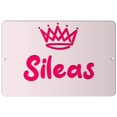 Makoroni - Sileas Girl Female Name 12x18 inc Aluminum Decorative Wall Street Sign