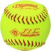 Diamond Sports 6-Gallon Black Ball Bucket with 18 DRC-10FPSC USA 10-inch Yellow Softballs view 2