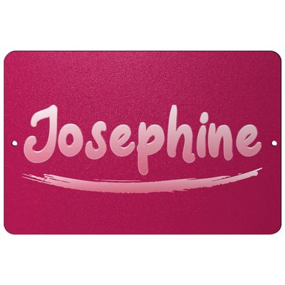 Makoroni - Josephine Female Name 12x18 inc Aluminum Decorative Wall Street Sign