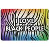 Makoroni - I Love Black People Africa African 12x18 inc Aluminum Decorative Wall Street Sign view 1